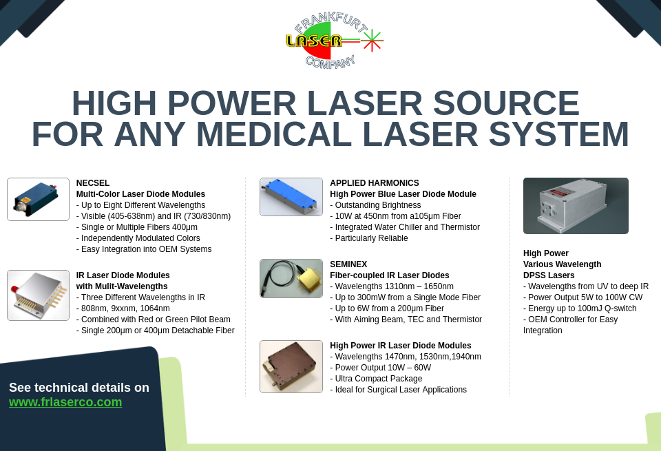 Frankfurt Laser Company - Medical Technology | Issue 7 ...