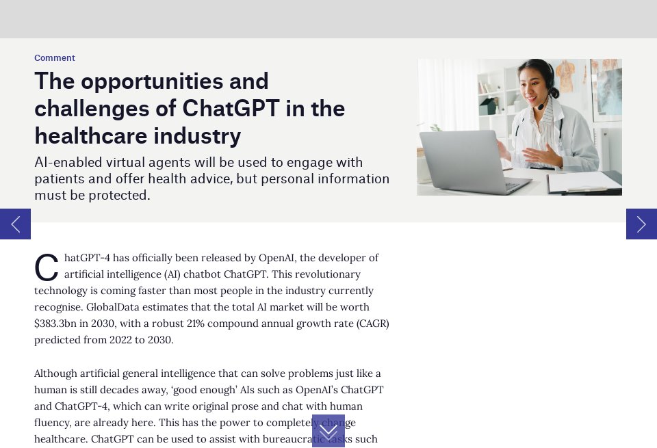 The opportunities and challenges of ChatGPT in the healthcare industry ...