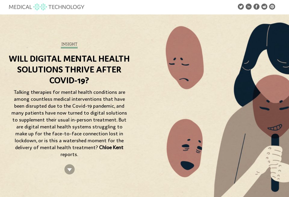 Will digital mental health solutions thrive after Covid-19? - Medical ...