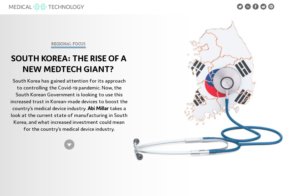 South Korea the rise of a new medtech giant? Medical Technology