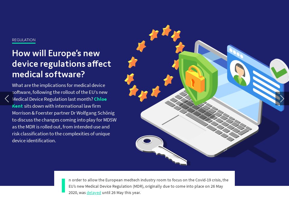 How will Europe’s new device regulations affect medical software