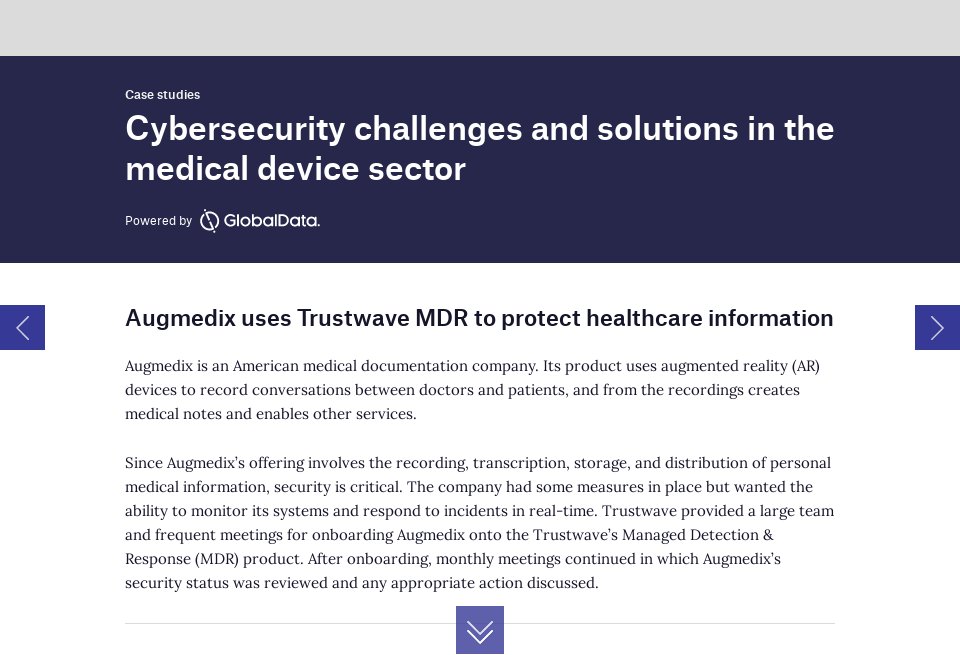 Case studies: cybersecurity in the medical device industry - Medical ...