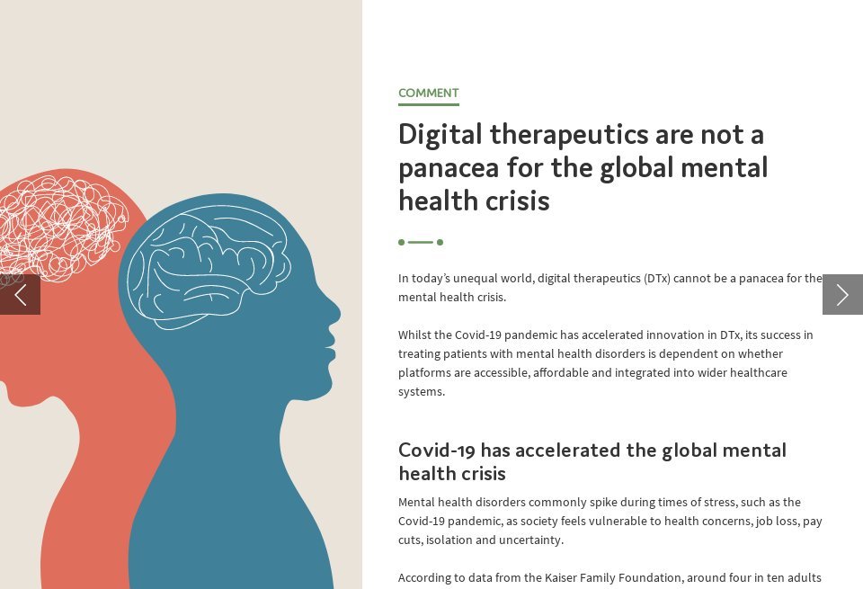 Digital therapeutics are not a panacea for the global mental health ...