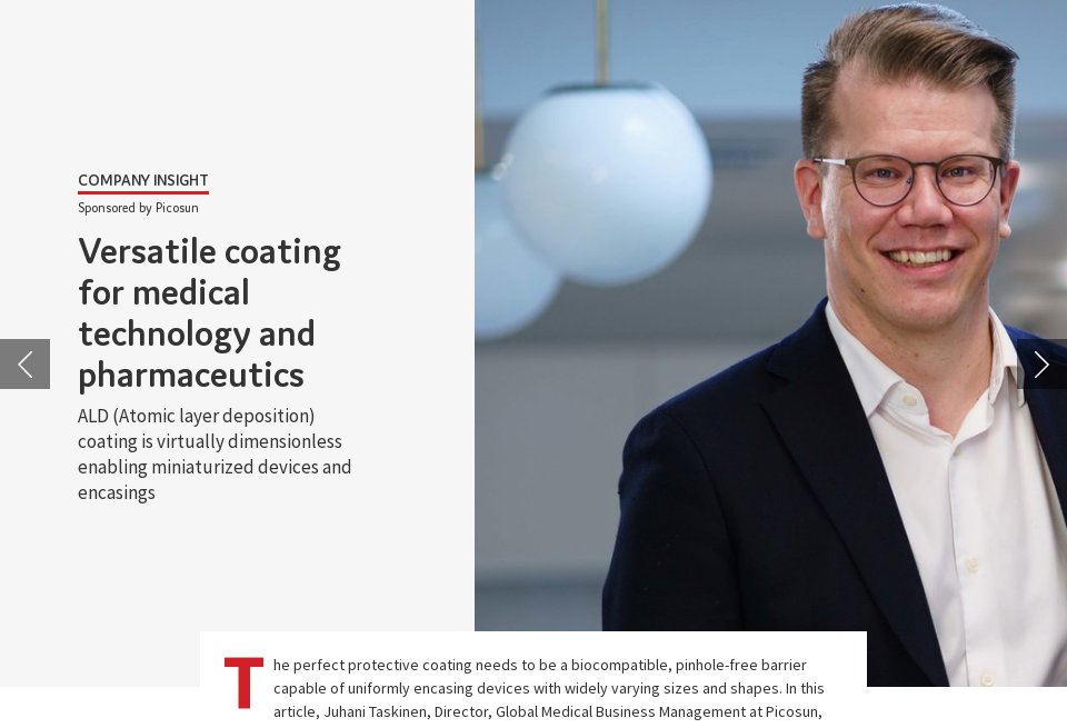 Picosun Advanced R200 Picosun Company Insight - Medical Technology | Issue 56 | November 2022