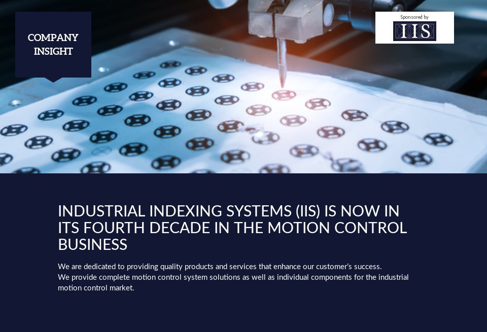 Index System Manufacturing Industrial Indexing Systems Company Insight - Medical Technology ...
